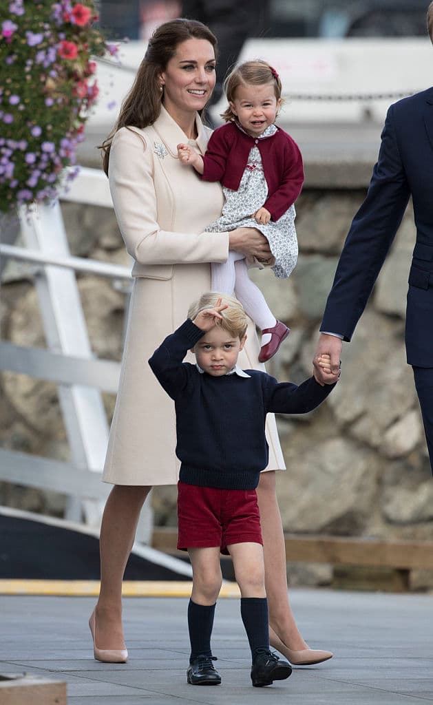 Herzogin Catherine mit Prinz George und Prinzessin Charlotte