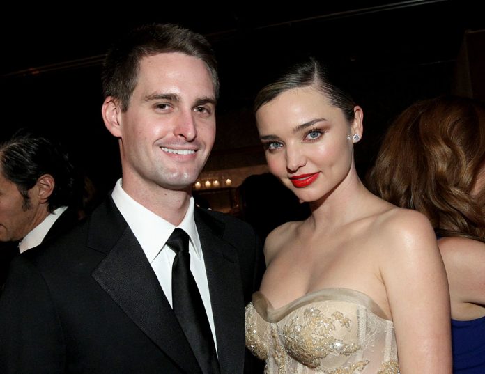 Evan Spiegel und Miranda Kerr Evan Spiegel und Miranda Kerr