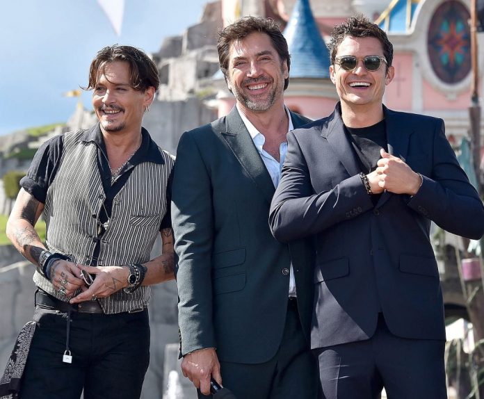 Johnny Depp, Javier Bardem, Orlando Bloom Johnny Depp, Javier Bardem, Orlando Bloom
